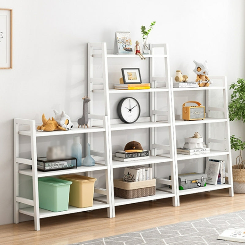 Contemporary Ladder Bookcase Wooden Open Back Bookshelf with Shelves for Home Clearhalo 'Bookcases' 'furn' 'furn_bookcases' 'Furniture' 'furniture_bookcases' 'kitchen' 'kitchen_bookcases' 'Living Room Furniture' 'Office Furniture' 4673934