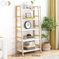 Contemporary Ladder Bookcase Wooden Open Back Bookshelf with Shelves for Home Clearhalo 'Bookcases' 'furn' 'furn_bookcases' 'Furniture' 'furniture_bookcases' 'kitchen' 'kitchen_bookcases' 'Living Room Furniture' 'Office Furniture' 4673941