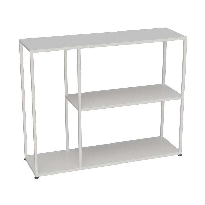 Open Metal Bookcase Industrial Rectangular Shelve for Study Room White Clearhalo 'Bookcases' 'furn' 'furn_bookcases' 'Furniture' 'furniture_bookcases' 'kitchen' 'kitchen_bookcases' 'Living Room Furniture' 'Office Furniture' 4673977