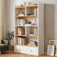 Modern Standard Bookcase Shelves Closed Back Bookshelf with Drawer in Engineered Wood Clearhalo 'Bookcases' 'furn' 'furn_bookcases' 'Furniture' 'furniture_bookcases' 'kitchen' 'kitchen_bookcases' 'Living Room Furniture' 'Office Furniture' 4674003