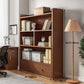 Modern Standard Bookcase Shelves Closed Back Bookshelf with Drawer in Engineered Wood Clearhalo 'Bookcases' 'furn' 'furn_bookcases' 'Furniture' 'furniture_bookcases' 'kitchen' 'kitchen_bookcases' 'Living Room Furniture' 'Office Furniture' 4674027