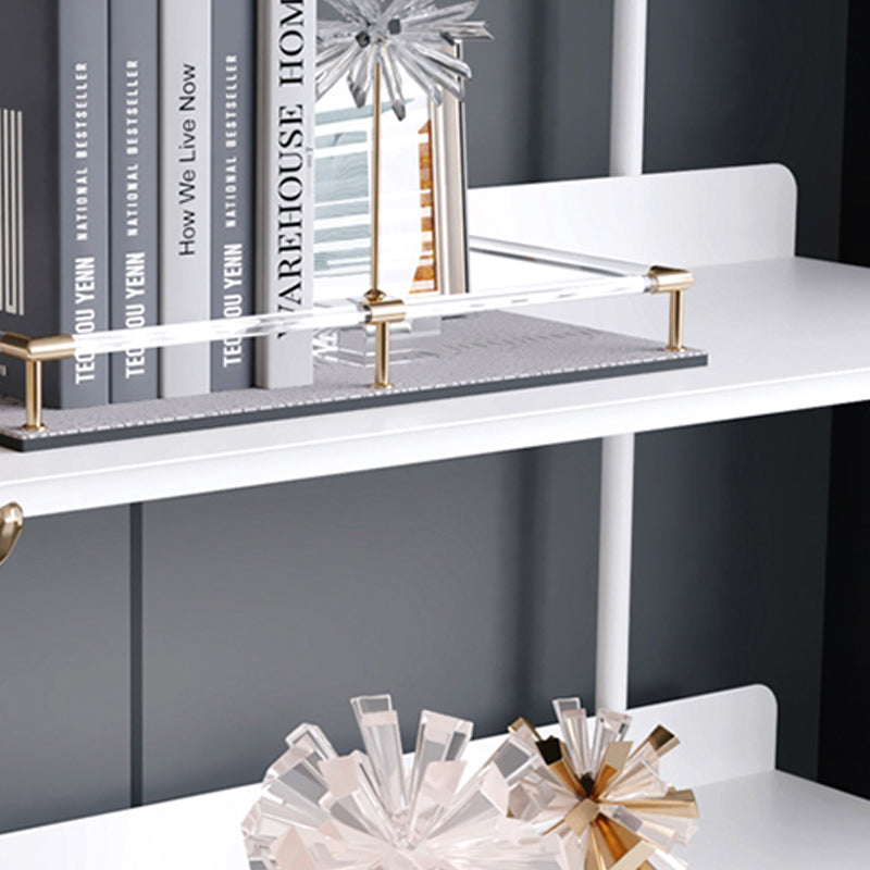 Modern Style Metal Bookshelf Open Etagere Shelf Bookcase for Home Clearhalo 'Bookcases' 'furn' 'furn_bookcases' 'Furniture' 'furniture_bookcases' 'kitchen' 'kitchen_bookcases' 'Living Room Furniture' 'Office Furniture' 4674045