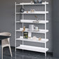 Modern Style Metal Bookshelf Open Etagere Shelf Bookcase for Home Clearhalo 'Bookcases' 'furn' 'furn_bookcases' 'Furniture' 'furniture_bookcases' 'kitchen' 'kitchen_bookcases' 'Living Room Furniture' 'Office Furniture' 4674056