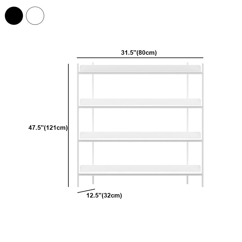 Modern Style Metal Bookshelf Open Etagere Shelf Bookcase for Home Clearhalo 'Bookcases' 'furn' 'furn_bookcases' 'Furniture' 'furniture_bookcases' 'kitchen' 'kitchen_bookcases' 'Living Room Furniture' 'Office Furniture' 4674063