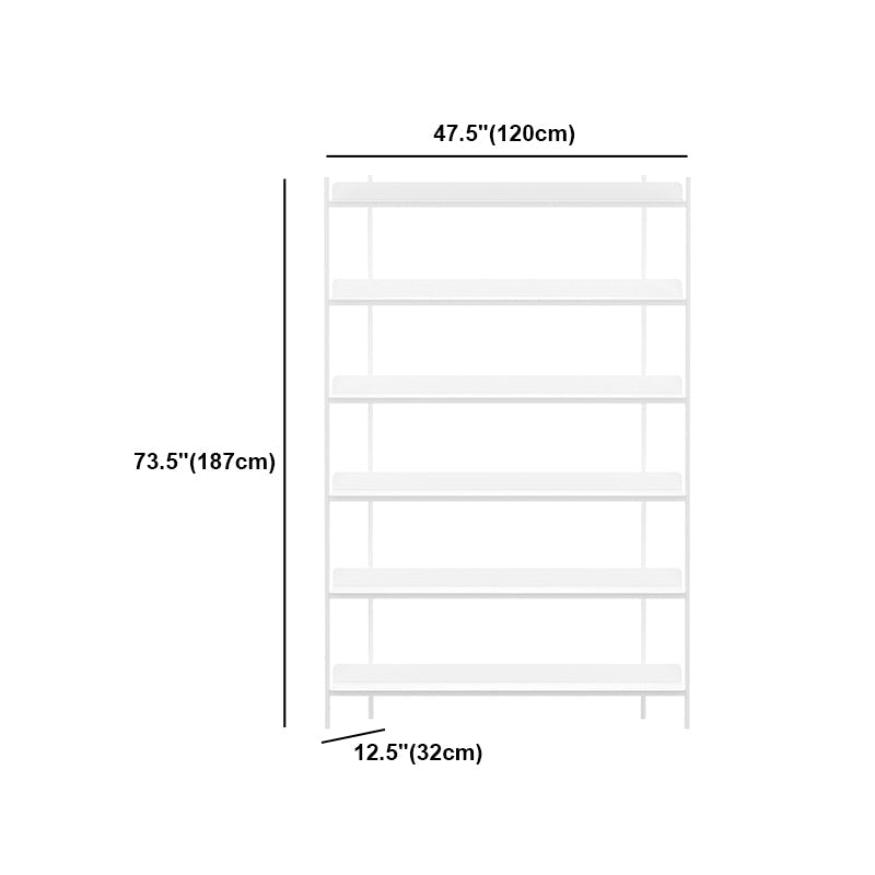 Modern Style Metal Bookshelf Open Etagere Shelf Bookcase for Home Clearhalo 'Bookcases' 'furn' 'furn_bookcases' 'Furniture' 'furniture_bookcases' 'kitchen' 'kitchen_bookcases' 'Living Room Furniture' 'Office Furniture' 4674070