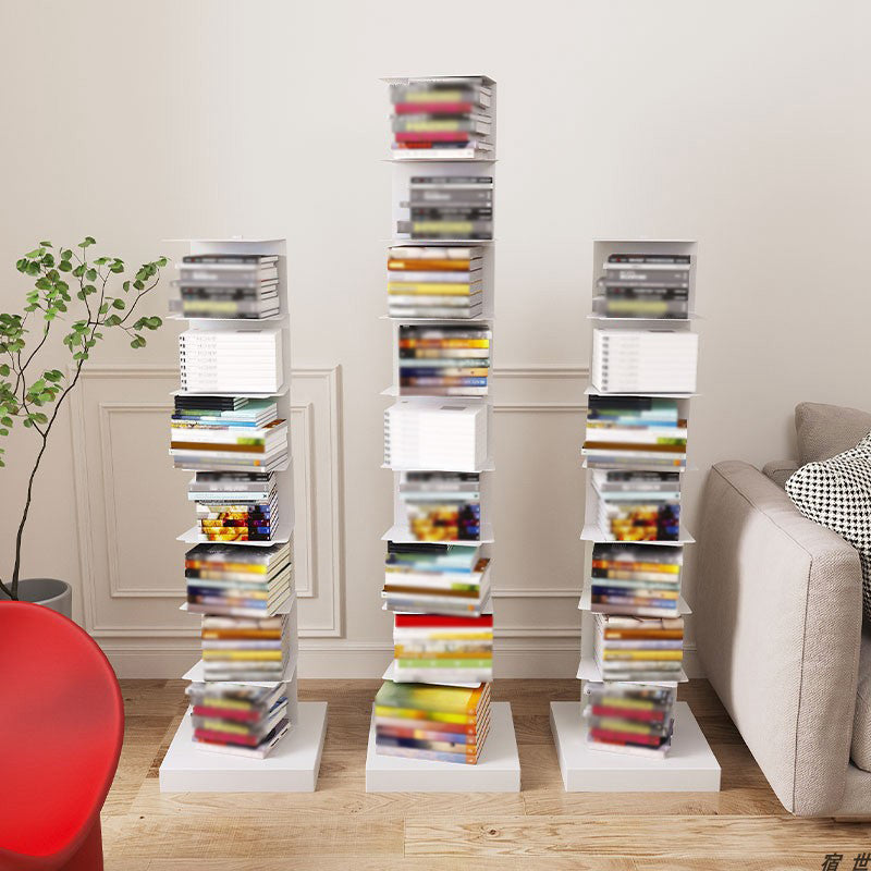 Modern Style Steel Bookshelf Vertical Closed Back Shelf Bookcase for Home Clearhalo 'Bookcases' 'furn' 'furn_bookcases' 'Furniture' 'furniture_bookcases' 'kitchen' 'kitchen_bookcases' 'Living Room Furniture' 'Office Furniture' 4674090