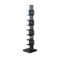 Modern Style Steel Bookshelf Vertical Closed Back Shelf Bookcase for Home 13.8"L x 13.8"W x 63.4"H Black Clearhalo 'Bookcases' 'furn' 'furn_bookcases' 'Furniture' 'furniture_bookcases' 'kitchen' 'kitchen_bookcases' 'Living Room Furniture' 'Office Furniture' 4674101
