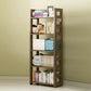 3/4/5-Shelf Modern Open Etagere Bookshelf Solid Wood Vertical Bookshelf 23.6"L x 9.8"W x 61"H Brown Clearhalo 'Bookcases' 'furn' 'furn_bookcases' 'Furniture' 'furniture_bookcases' 'kitchen' 'kitchen_bookcases' 'Living Room Furniture' 'Office Furniture' 4674117