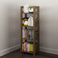 3/4/5-Shelf Modern Open Etagere Bookshelf Solid Wood Vertical Bookshelf 15.7"L x 9.8"W x 48.4"H Brown Clearhalo 'Bookcases' 'furn' 'furn_bookcases' 'Furniture' 'furniture_bookcases' 'kitchen' 'kitchen_bookcases' 'Living Room Furniture' 'Office Furniture' 4674122