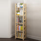 3/4/5-Shelf Modern Open Etagere Bookshelf Solid Wood Vertical Bookshelf 15.7"L x 9.8"W x 61"H Natural Clearhalo 'Bookcases' 'furn' 'furn_bookcases' 'Furniture' 'furniture_bookcases' 'kitchen' 'kitchen_bookcases' 'Living Room Furniture' 'Office Furniture' 4674132