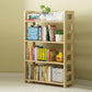3/4/5-Shelf Modern Open Etagere Bookshelf Solid Wood Vertical Bookshelf 31.5"L x 9.8"W x 48.4"H Natural Clearhalo 'Bookcases' 'furn' 'furn_bookcases' 'Furniture' 'furniture_bookcases' 'kitchen' 'kitchen_bookcases' 'Living Room Furniture' 'Office Furniture' 4674141