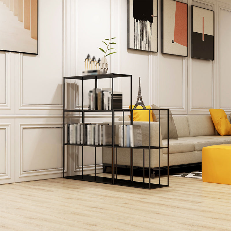 Metal Etagere Bookcase Industrial Open Back Bookshelf for Home Office Clearhalo 'Bookcases' 'furn' 'furn_bookcases' 'Furniture' 'furniture_bookcases' 'kitchen' 'kitchen_bookcases' 'Living Room Furniture' 'Office Furniture' 4674156