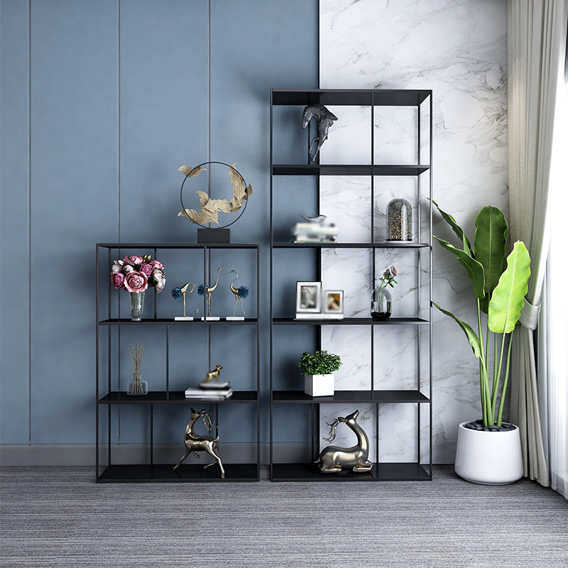 Metal Etagere Bookcase Industrial Open Back Bookshelf for Home Office Clearhalo 'Bookcases' 'furn' 'furn_bookcases' 'Furniture' 'furniture_bookcases' 'kitchen' 'kitchen_bookcases' 'Living Room Furniture' 'Office Furniture' 4674157