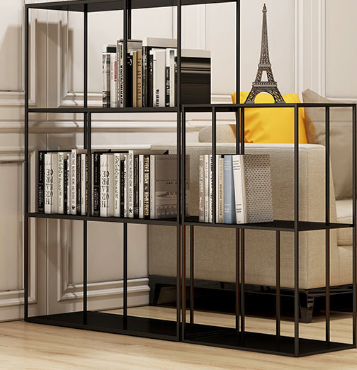 Metal Etagere Bookcase Industrial Open Back Bookshelf for Home Office Clearhalo 'Bookcases' 'furn' 'furn_bookcases' 'Furniture' 'furniture_bookcases' 'kitchen' 'kitchen_bookcases' 'Living Room Furniture' 'Office Furniture' 4674160