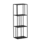 Metal Etagere Bookcase Industrial Open Back Bookshelf for Home Office 23.6"L x 11.8"W x 46.1"H Clearhalo 'Bookcases' 'furn' 'furn_bookcases' 'Furniture' 'furniture_bookcases' 'kitchen' 'kitchen_bookcases' 'Living Room Furniture' 'Office Furniture' 4674163