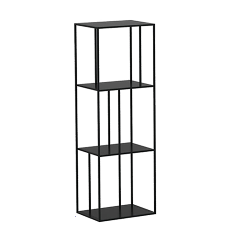 Metal Etagere Bookcase Industrial Open Back Bookshelf for Home Office 23.6"L x 11.8"W x 46.1"H Clearhalo 'Bookcases' 'furn' 'furn_bookcases' 'Furniture' 'furniture_bookcases' 'kitchen' 'kitchen_bookcases' 'Living Room Furniture' 'Office Furniture' 4674163