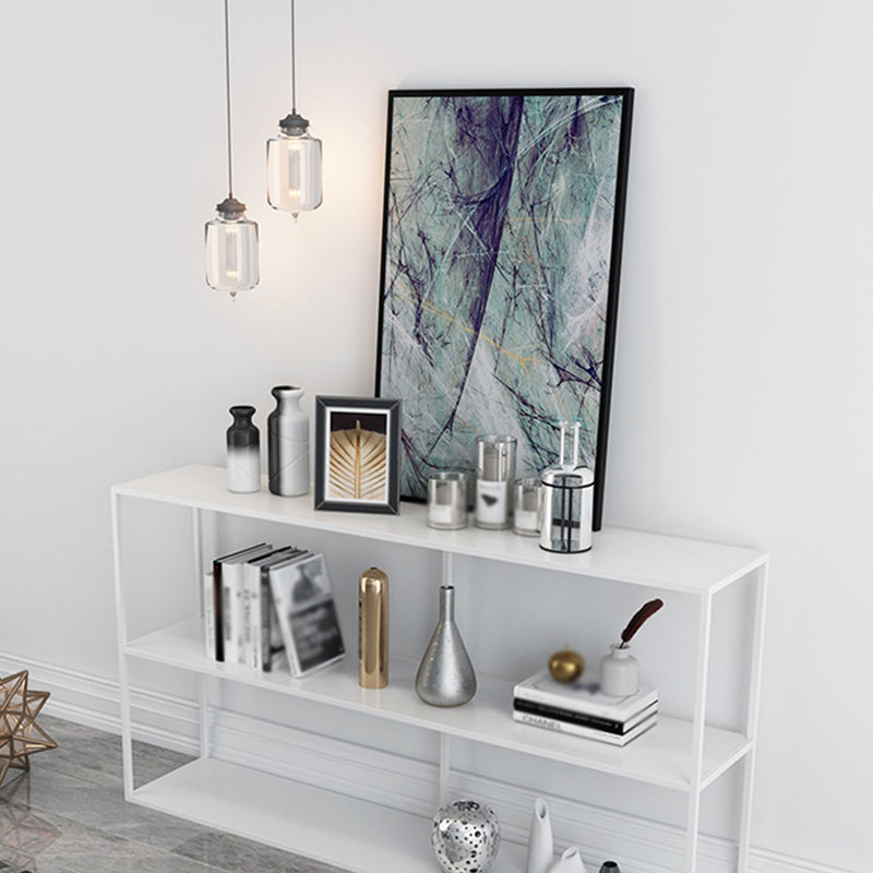 Open Rectangular Bookcase Industrial Metal Shelf for Study Room Clearhalo 'Bookcases' 'furn' 'furn_bookcases' 'Furniture' 'furniture_bookcases' 'kitchen' 'kitchen_bookcases' 'Living Room Furniture' 'Office Furniture' 4674176