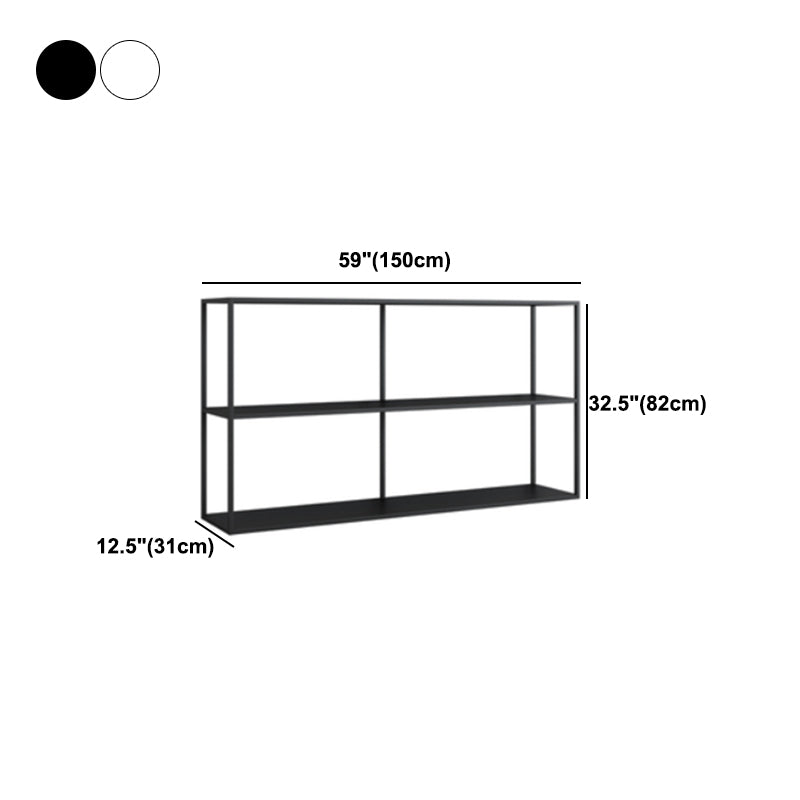 Open Rectangular Bookcase Industrial Metal Shelf for Study Room Clearhalo 'Bookcases' 'furn' 'furn_bookcases' 'Furniture' 'furniture_bookcases' 'kitchen' 'kitchen_bookcases' 'Living Room Furniture' 'Office Furniture' 4674187