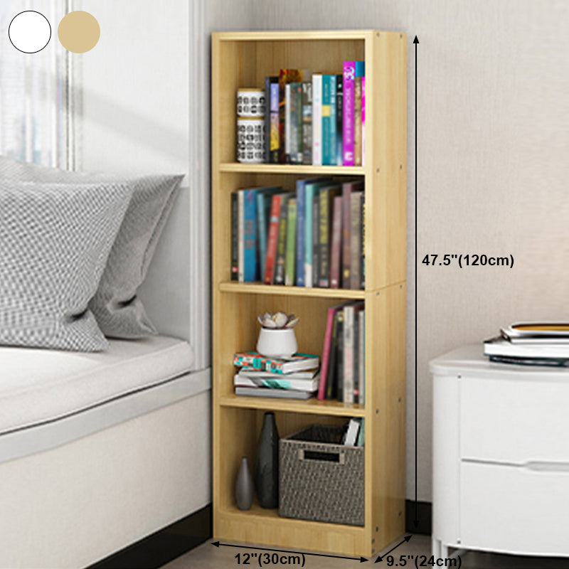 Modern Style Bookcase Closed Back Rectangular Shelf Bookcase for Study Room Clearhalo 'Bookcases' 'furn' 'furn_bookcases' 'Furniture' 'furniture_bookcases' 'kitchen' 'kitchen_bookcases' 'Living Room Furniture' 'Office Furniture' 4674227
