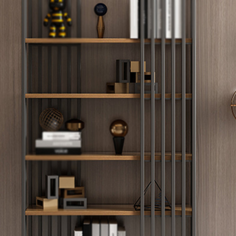 Modern Style 4-Shelf Bookshelf Open Black Shelf Bookcase for Study Room Clearhalo 'Bookcases' 'furn' 'furn_bookcases' 'Furniture' 'furniture_bookcases' 'kitchen' 'kitchen_bookcases' 'Living Room Furniture' 'Office Furniture' 4674237