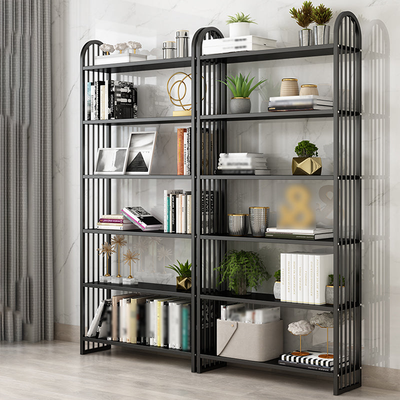 Modern Style Metal Bookshelf Vertical Open Shelf Bookcase for Home Clearhalo 'Bookcases' 'furn' 'furn_bookcases' 'Furniture' 'furniture_bookcases' 'kitchen' 'kitchen_bookcases' 'Living Room Furniture' 'Office Furniture' 4674266