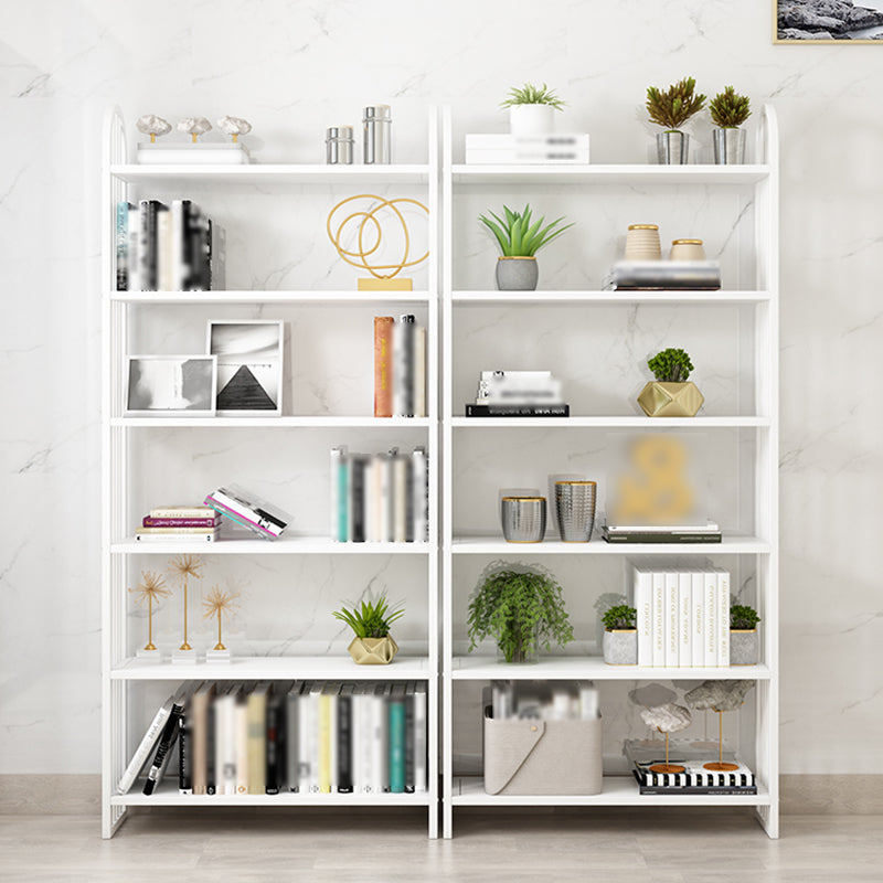 Modern Style Metal Bookshelf Vertical Open Shelf Bookcase for Home Clearhalo 'Bookcases' 'furn' 'furn_bookcases' 'Furniture' 'furniture_bookcases' 'kitchen' 'kitchen_bookcases' 'Living Room Furniture' 'Office Furniture' 4674267
