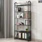 Modern Style Metal Bookshelf Vertical Open Shelf Bookcase for Home Black Clearhalo 'Bookcases' 'furn' 'furn_bookcases' 'Furniture' 'furniture_bookcases' 'kitchen' 'kitchen_bookcases' 'Living Room Furniture' 'Office Furniture' 4674275