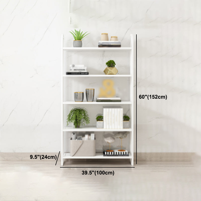 Modern Style Metal Bookshelf Vertical Open Shelf Bookcase for Home Clearhalo 'Bookcases' 'furn' 'furn_bookcases' 'Furniture' 'furniture_bookcases' 'kitchen' 'kitchen_bookcases' 'Living Room Furniture' 'Office Furniture' 4674287