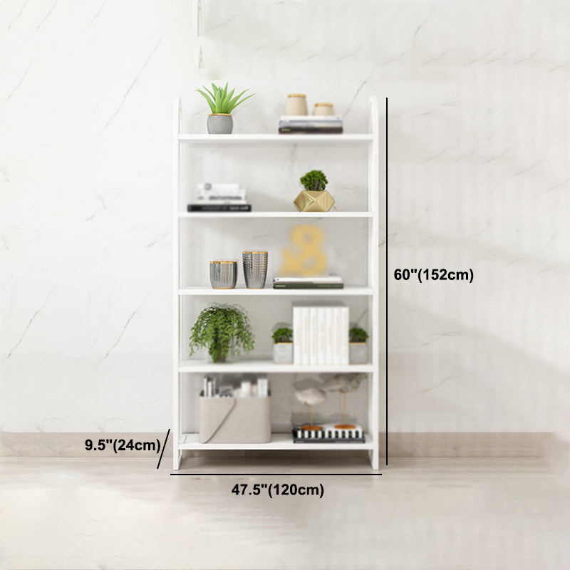 Modern Style Metal Bookshelf Vertical Open Shelf Bookcase for Home Clearhalo 'Bookcases' 'furn' 'furn_bookcases' 'Furniture' 'furniture_bookcases' 'kitchen' 'kitchen_bookcases' 'Living Room Furniture' 'Office Furniture' 4674288