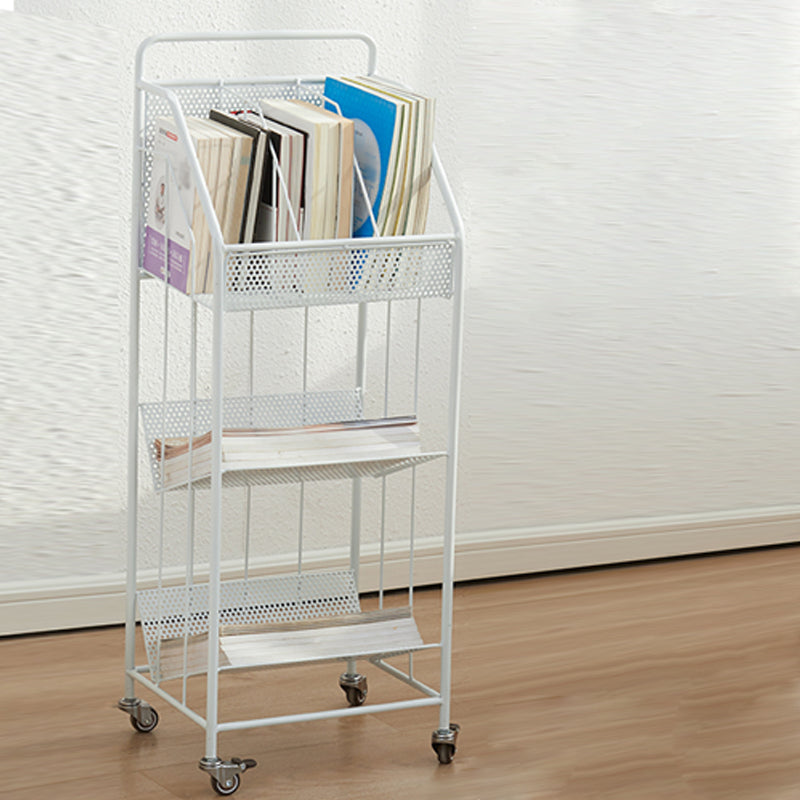 3-Shelf Metal Etagere Bookcase Contemporary Book Shelf,39''H x 11''W Clearhalo 'Bookcases' 'furn' 'furn_bookcases' 'Furniture' 'furniture_bookcases' 'kitchen' 'kitchen_bookcases' 'Living Room Furniture' 'Office Furniture' 4674302