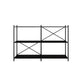 Minimalist Metal Open Etagere Bookcase with Rectangular Shelves Clearhalo 'Bookcases' 'furn' 'furn_bookcases' 'Furniture' 'furniture_bookcases' 'kitchen' 'kitchen_bookcases' 'Living Room Furniture' 'Office Furniture' 4674315