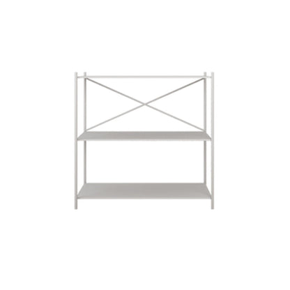 Minimalist Metal Open Etagere Bookcase with Rectangular Shelves 24"L x 12"W x 31"H White Clearhalo 'Bookcases' 'furn' 'furn_bookcases' 'Furniture' 'furniture_bookcases' 'kitchen' 'kitchen_bookcases' 'Living Room Furniture' 'Office Furniture' 4674318
