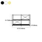 Minimalist Metal Open Etagere Bookcase with Rectangular Shelves Clearhalo 'Bookcases' 'furn' 'furn_bookcases' 'Furniture' 'furniture_bookcases' 'kitchen' 'kitchen_bookcases' 'Living Room Furniture' 'Office Furniture' 4674322