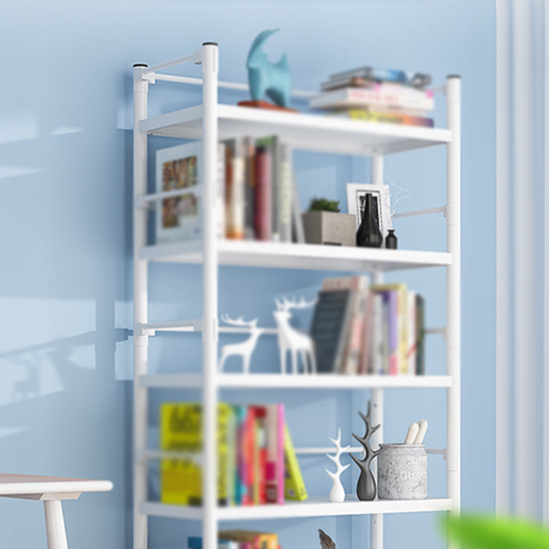 Open Etagere Bookshelf Contemporary Vertical Bookshelf with Caster Wheels Clearhalo 'Bookcases' 'furn' 'furn_bookcases' 'Furniture' 'furniture_bookcases' 'kitchen' 'kitchen_bookcases' 'Living Room Furniture' 'Office Furniture' 4674333