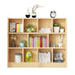 2/3-Shelf Natural Modern Bookshelf Pine Wood Geometric Closed Back Bookshelf Clearhalo 'Bookcases' 'furn' 'furn_bookcases' 'Furniture' 'furniture_bookcases' 'kitchen' 'kitchen_bookcases' 'Living Room Furniture' 'Office Furniture' 4674356