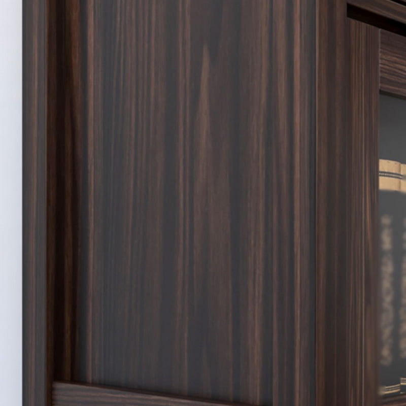 Engineered Wood Standard Bookcase Contemporary Bookcase With Doors Clearhalo 'Bookcases' 'furn' 'furn_bookcases' 'Furniture' 'furniture_bookcases' 'kitchen' 'kitchen_bookcases' 'Living Room Furniture' 'Office Furniture' 4674380