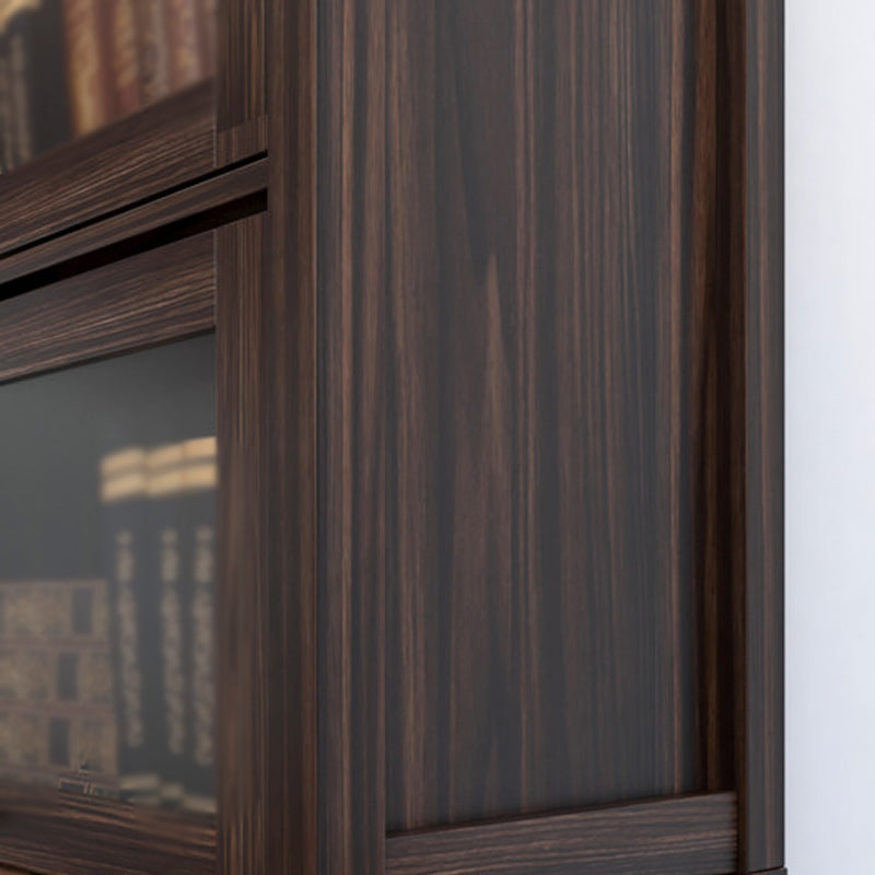 Engineered Wood Standard Bookcase Contemporary Bookcase With Doors Clearhalo 'Bookcases' 'furn' 'furn_bookcases' 'Furniture' 'furniture_bookcases' 'kitchen' 'kitchen_bookcases' 'Living Room Furniture' 'Office Furniture' 4674382