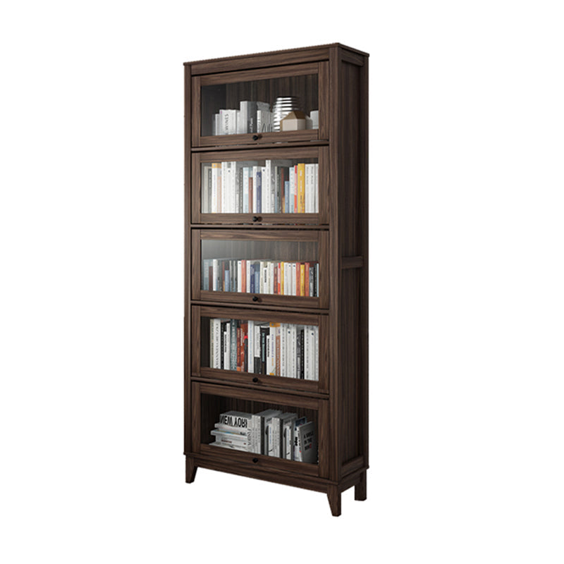Engineered Wood Standard Bookcase Contemporary Bookcase With Doors Clearhalo 'Bookcases' 'furn' 'furn_bookcases' 'Furniture' 'furniture_bookcases' 'kitchen' 'kitchen_bookcases' 'Living Room Furniture' 'Office Furniture' 4674398