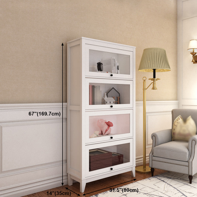 Engineered Wood Standard Bookcase Contemporary Bookcase With Doors Clearhalo 'Bookcases' 'furn' 'furn_bookcases' 'Furniture' 'furniture_bookcases' 'kitchen' 'kitchen_bookcases' 'Living Room Furniture' 'Office Furniture' 4674414