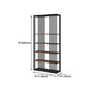 4-Shelf Metal Standard Bookcase Industrial Bookcase for Home Office Clearhalo 'Bookcases' 'furn' 'furn_bookcases' 'Furniture' 'furniture_bookcases' 'kitchen' 'kitchen_bookcases' 'Living Room Furniture' 'Office Furniture' 4674426