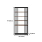 4-Shelf Metal Standard Bookcase Industrial Bookcase for Home Office Clearhalo 'Bookcases' 'furn' 'furn_bookcases' 'Furniture' 'furniture_bookcases' 'kitchen' 'kitchen_bookcases' 'Living Room Furniture' 'Office Furniture' 4674428