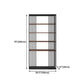 4-Shelf Metal Standard Bookcase Industrial Bookcase for Home Office Clearhalo 'Bookcases' 'furn' 'furn_bookcases' 'Furniture' 'furniture_bookcases' 'kitchen' 'kitchen_bookcases' 'Living Room Furniture' 'Office Furniture' 4674430