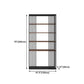 4-Shelf Metal Standard Bookcase Industrial Bookcase for Home Office Clearhalo 'Bookcases' 'furn' 'furn_bookcases' 'Furniture' 'furniture_bookcases' 'kitchen' 'kitchen_bookcases' 'Living Room Furniture' 'Office Furniture' 4674431