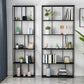 Industrial Metal Etagere Book Shelf with Rectangular Shelves Bookcase Clearhalo 'Bookcases' 'furn' 'furn_bookcases' 'Furniture' 'furniture_bookcases' 'kitchen' 'kitchen_bookcases' 'Living Room Furniture' 'Office Furniture' 4674461
