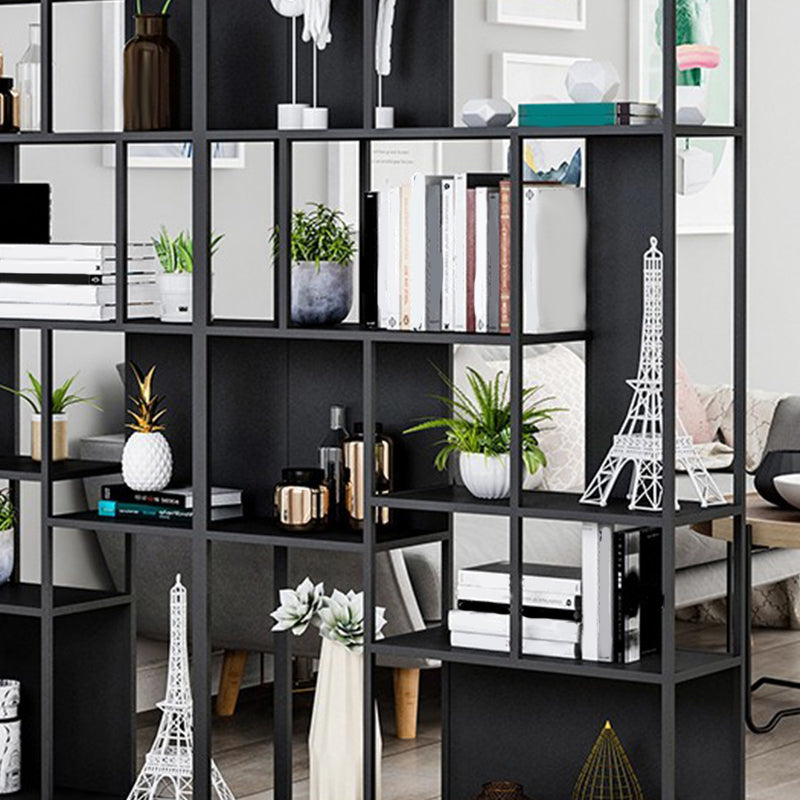 Industrial Metal Etagere Book Shelf with Rectangular Shelves Bookcase Clearhalo 'Bookcases' 'furn' 'furn_bookcases' 'Furniture' 'furniture_bookcases' 'kitchen' 'kitchen_bookcases' 'Living Room Furniture' 'Office Furniture' 4674466