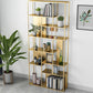 Industrial Metal Etagere Book Shelf with Rectangular Shelves Bookcase Clearhalo 'Bookcases' 'furn' 'furn_bookcases' 'Furniture' 'furniture_bookcases' 'kitchen' 'kitchen_bookcases' 'Living Room Furniture' 'Office Furniture' 4674473