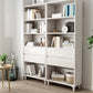 4-Shelf Wood Standard Bookcase Contemporary Book Shelf,67''H x 23.6''W Clearhalo 'Bookcases' 'furn' 'furn_bookcases' 'Furniture' 'furniture_bookcases' 'kitchen' 'kitchen_bookcases' 'Living Room Furniture' 'Office Furniture' 4674490