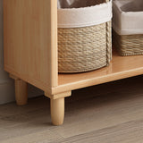 4-Shelf Wood Standard Bookcase Contemporary Book Shelf,67''H x 23.6''W Clearhalo 'Bookcases' 'furn' 'furn_bookcases' 'Furniture' 'furniture_bookcases' 'kitchen' 'kitchen_bookcases' 'Living Room Furniture' 'Office Furniture' 4674492