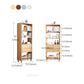 4-Shelf Wood Standard Bookcase Contemporary Book Shelf,67''H x 23.6''W Clearhalo 'Bookcases' 'furn' 'furn_bookcases' 'Furniture' 'furniture_bookcases' 'kitchen' 'kitchen_bookcases' 'Living Room Furniture' 'Office Furniture' 4674496