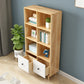 Natural Cube Bookshelf Contemporary Pine Wood Shelf for Home Office 28"L x 12"W x 59"H Drawers Clearhalo 'Bookcases' 'furn' 'furn_bookcases' 'Furniture' 'furniture_bookcases' 'kitchen' 'kitchen_bookcases' 'Living Room Furniture' 'Office Furniture' 4678388